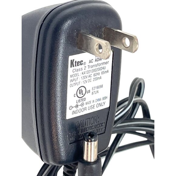 Ktec AC Adapter Class 2 Transformer 12V DC 200mA Model KA12D120020024U Indoor - Picture 4 of 4